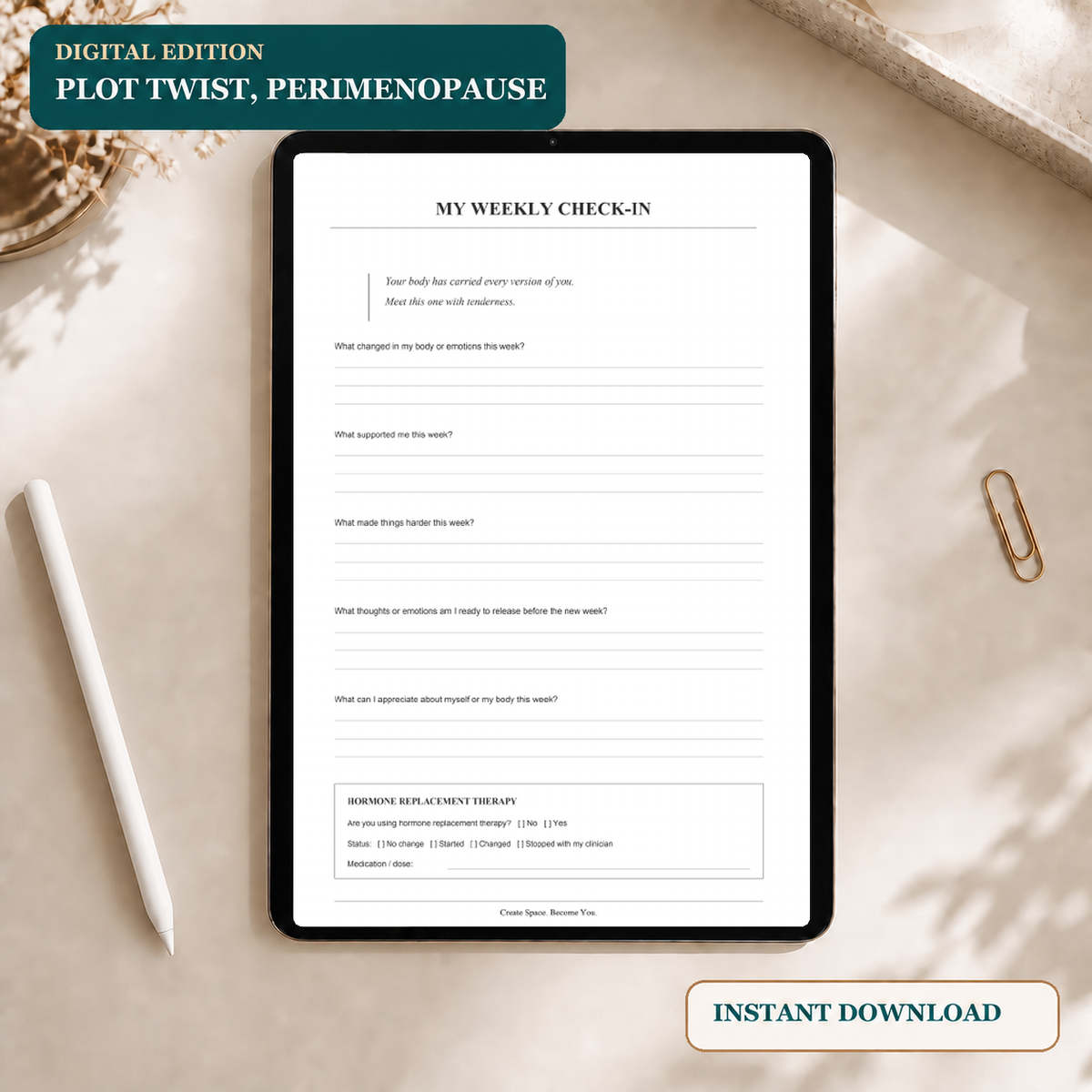 Plot Twist: Perimenopause | Dear Hormones, Please Explain | Digital Symptom Tracker